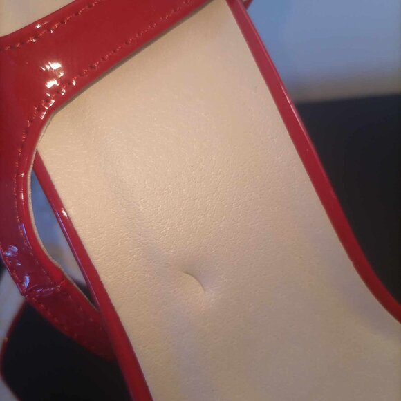 Niufuni Red Strappy Platform High Stiletto Heel - Picture 4 of 8